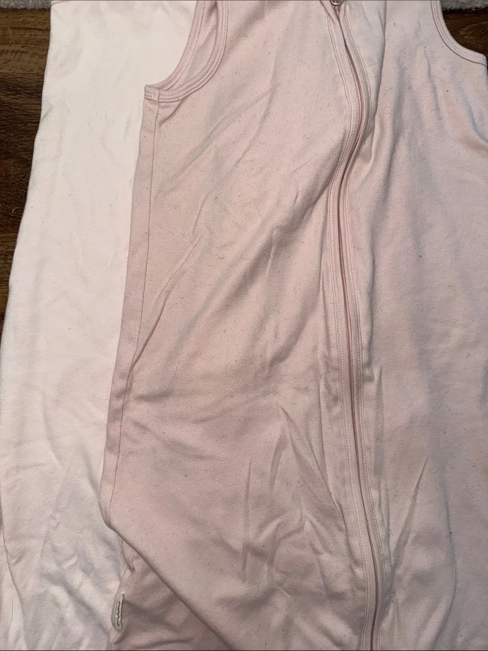 Keababies 2 Zip-Front Baby Cotton Sleeveless Sleep Sacks in Pink,Light Pink - L